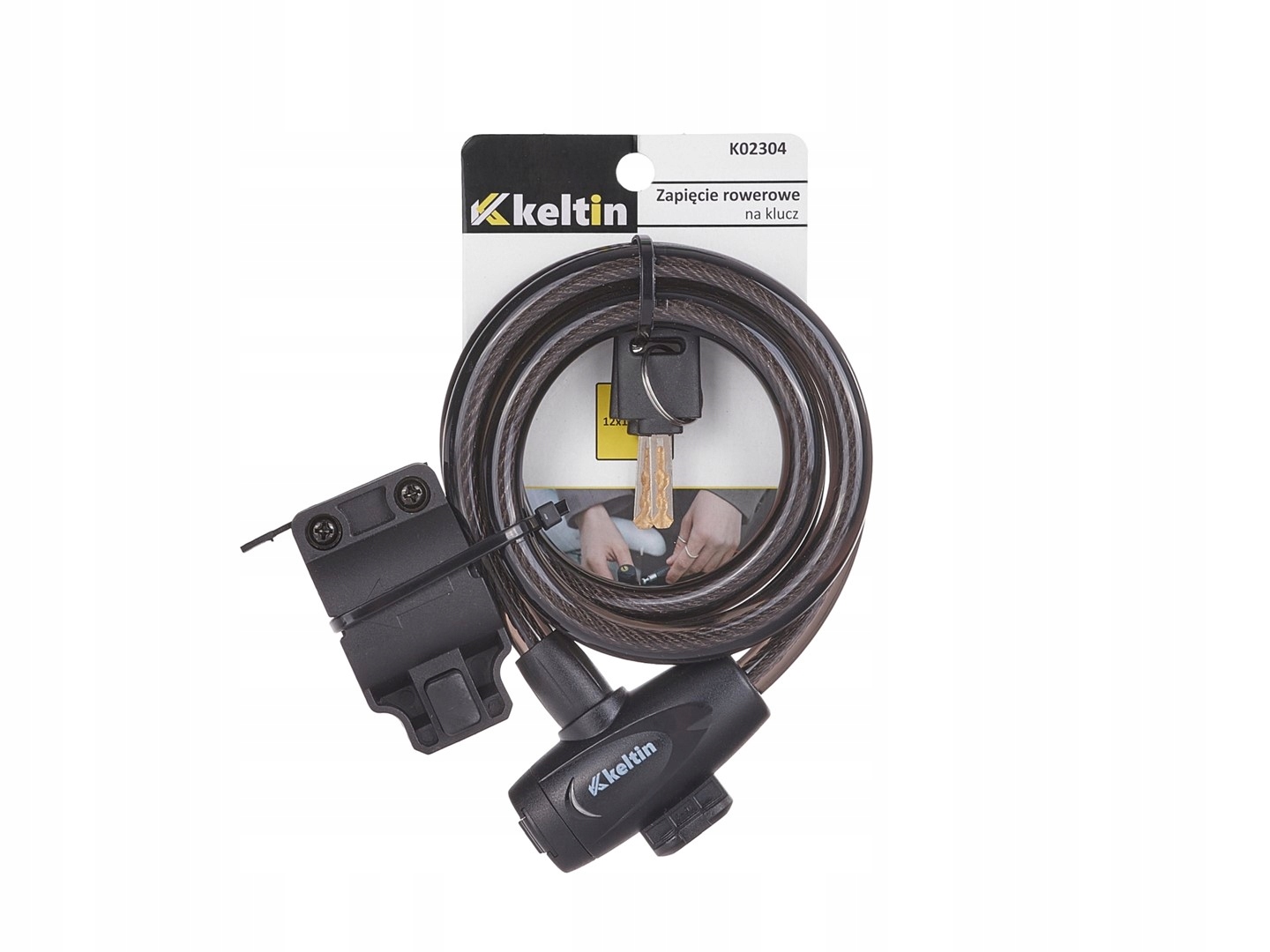 ZAPIĘCIE ROWEROWE LINKA KŁÓDKA ZABEZPIECZENIE DO ROWERU BLOKADA KOŁA K02304