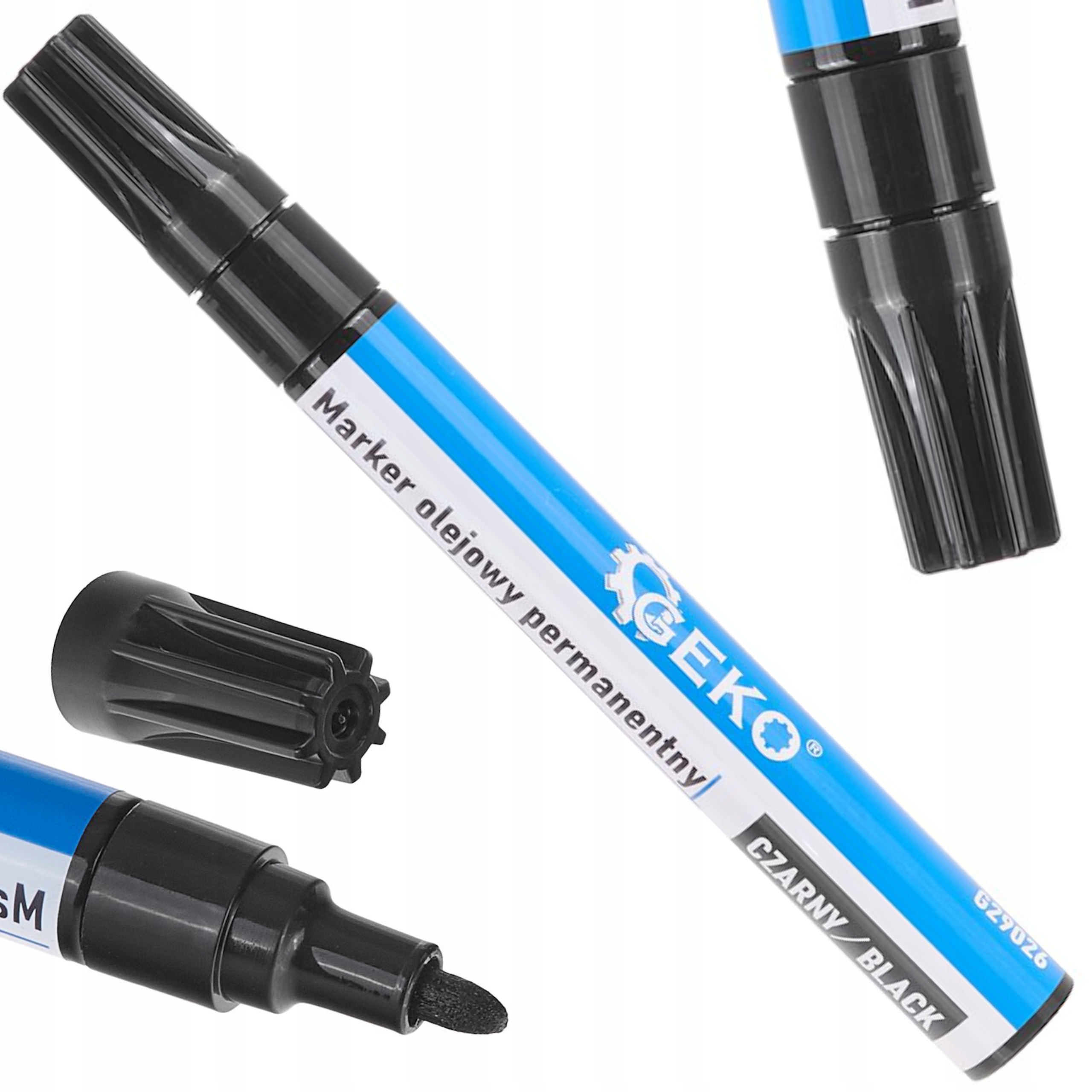 MARKER OLEJOWY PERMANENTNY CZARNY DO ZNAKOWANIA OPON DO SZKŁA GEKO G29026