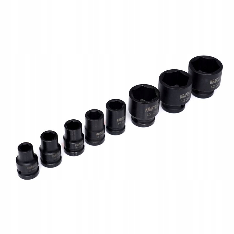 ZESTAW NASADEK NASADKI UDAROWE 1/2" 6 KĄTNE 16 szt. KRAFT&DELE KD11762