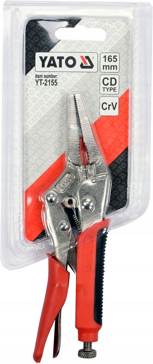 YATO SZCZYPCE ZACISKOWE TYPU MORSE'A, WYDŁUŻONE 165 MM YT-2155