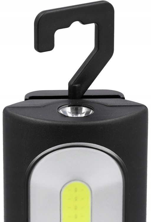 LAMPA LATARKA WARSZTATOWA LED 350LM AKUMULATOROWA Z HAKIEM MOCNA 82737