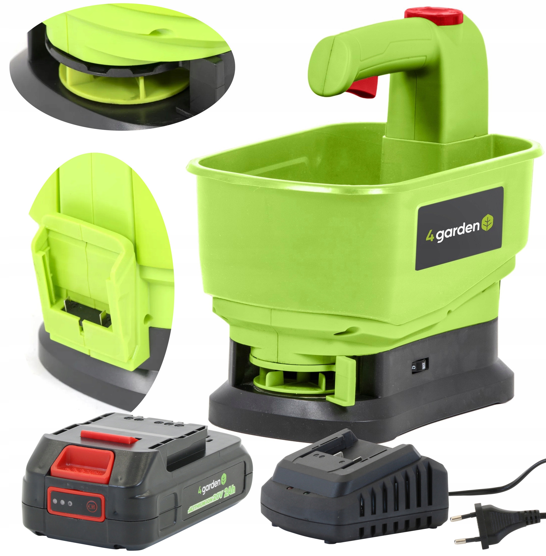 4GARDEN ASW521 SIEWNIK AKUMULATOROWY 20V DO NAWOZU + 2,0Ah