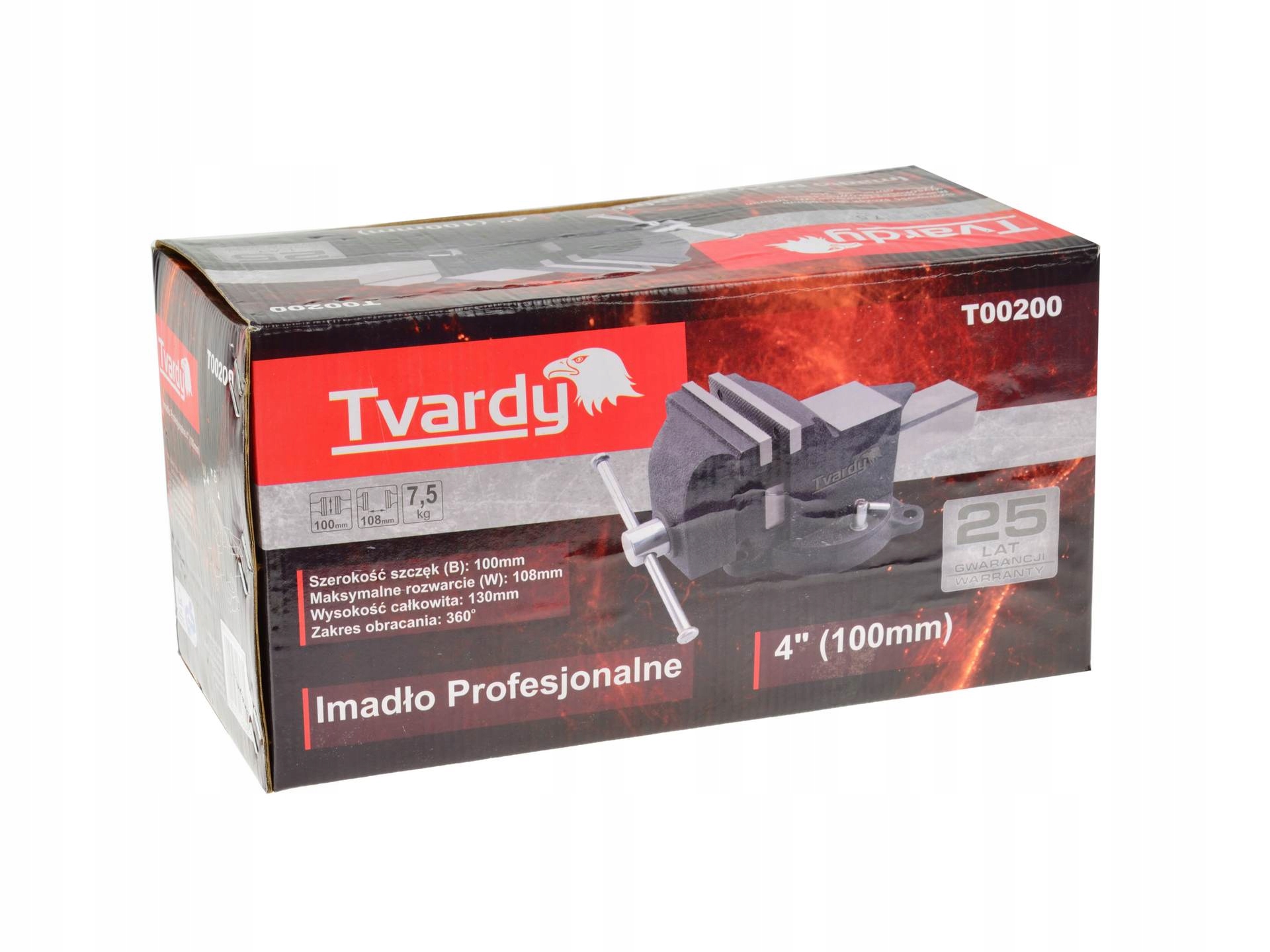 IMADŁO ŚLUSARSKIE STALOWE 100mm 25GW OBROTOWE 360