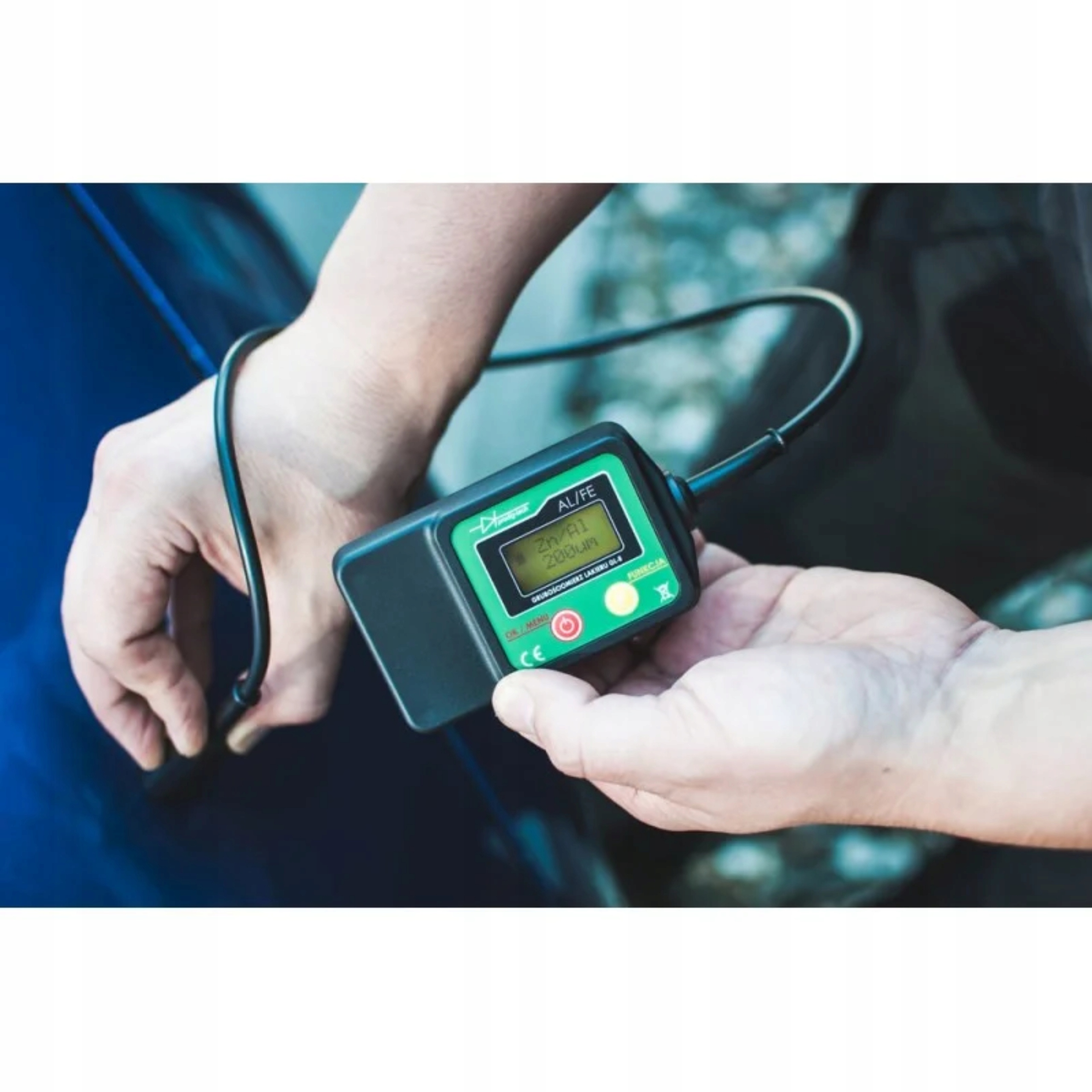 MIERNIK GRUBOŚCI LAKIERU TESTER CZUJNIK GL-8S SONDA NA KABLU