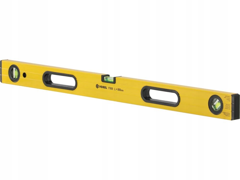 VOREL POZIOMNICA 600 MM 3-LIBELLE 2-UCHWYTY 17606