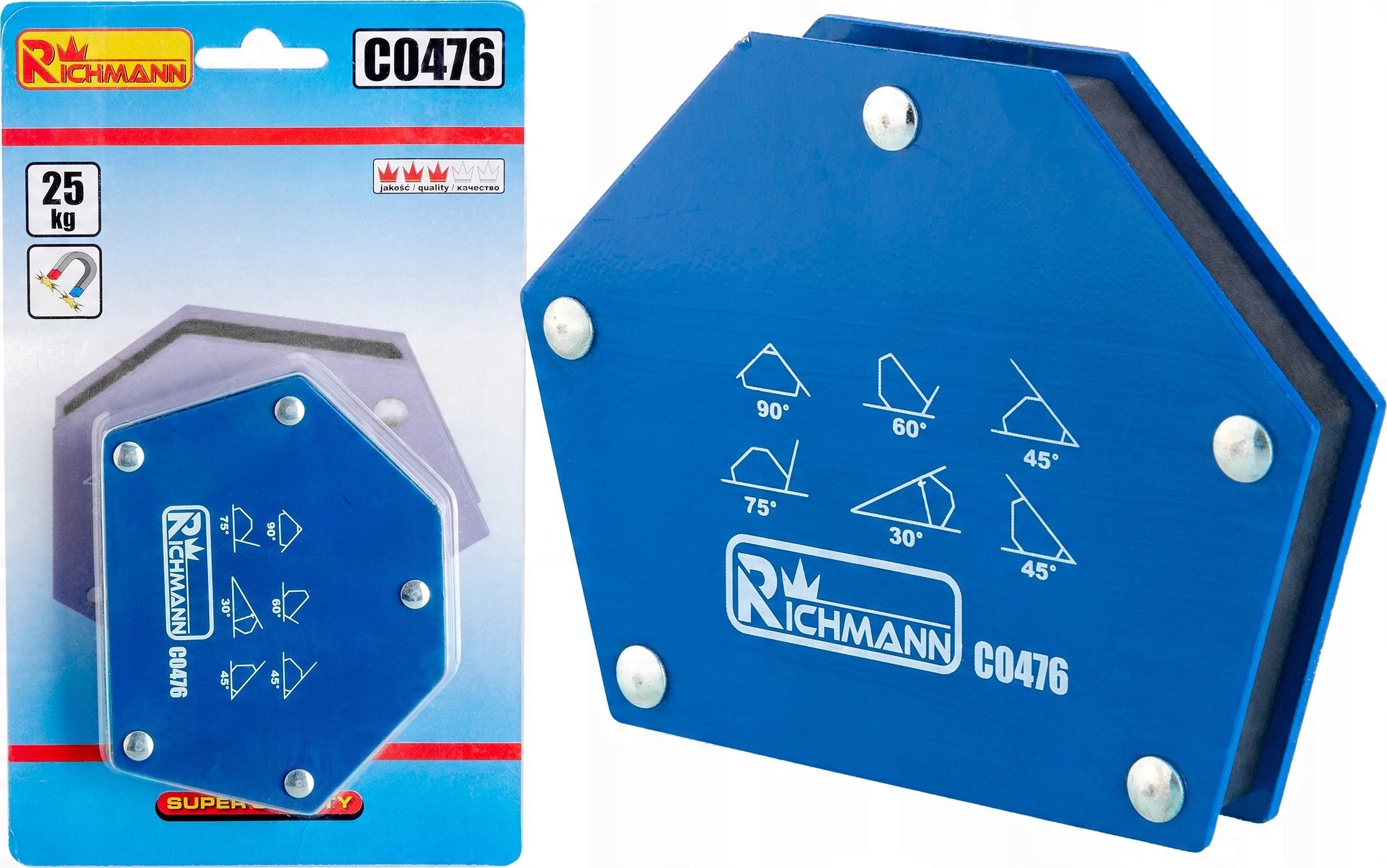 KĄTOWNIK MAGNETYCZNY SPAWALNICZY UCHWYT 25 KG !!