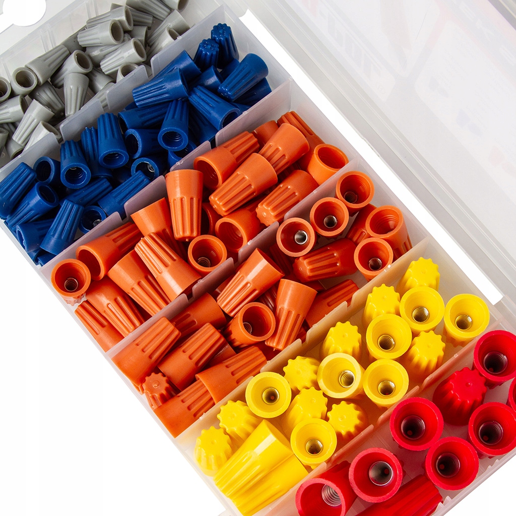 ZESTAW ZŁĄCZEK KABLOWYCH SKRĘTNYCH 158 ELEMENTÓW MAR-POL M66530