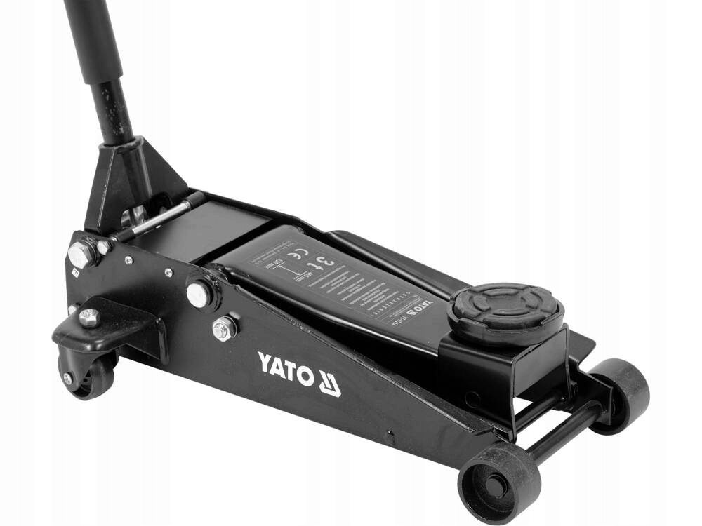YATO PODNOŚNIK HYDRAULICZNY 3T DWUTŁOKOWY - SZYBKIE PODNOSZENIE YT-17214