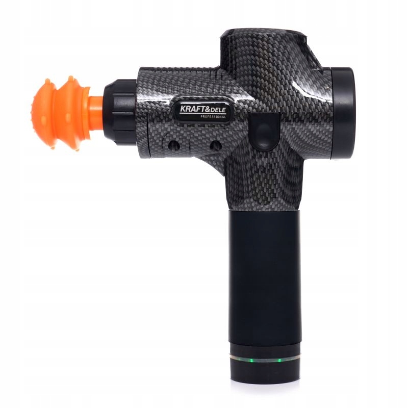 PISTOLET DO MASAŻU KRAFT&DELE MOCNY MASAŻER MASSAGE GUN PRO 9 GŁOWIC