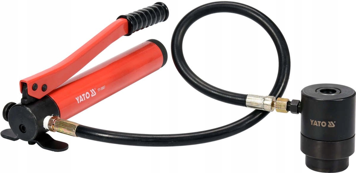 YATO ZESTAW WYCINAK HYDRAULICZNY OTWORÓW BLACHACH 22-60MM SIŁOWNIK YT-18907