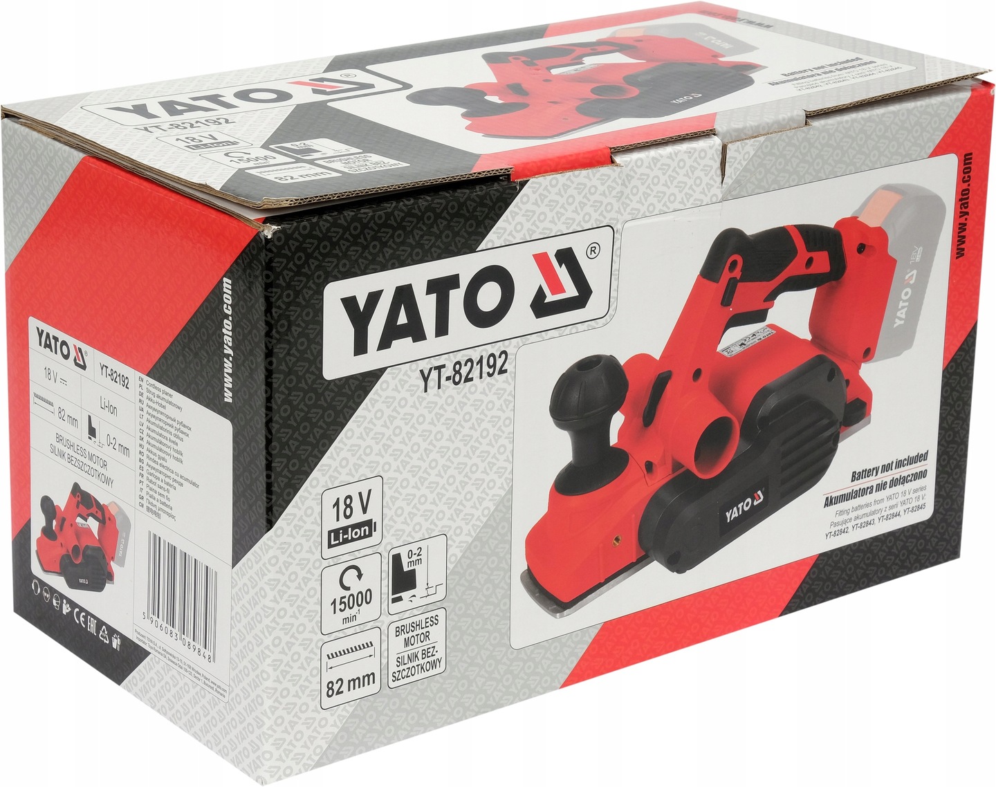 YATO STRUG AKUMULATOROWY BEZSZCZOTKOWY 18V 82mm