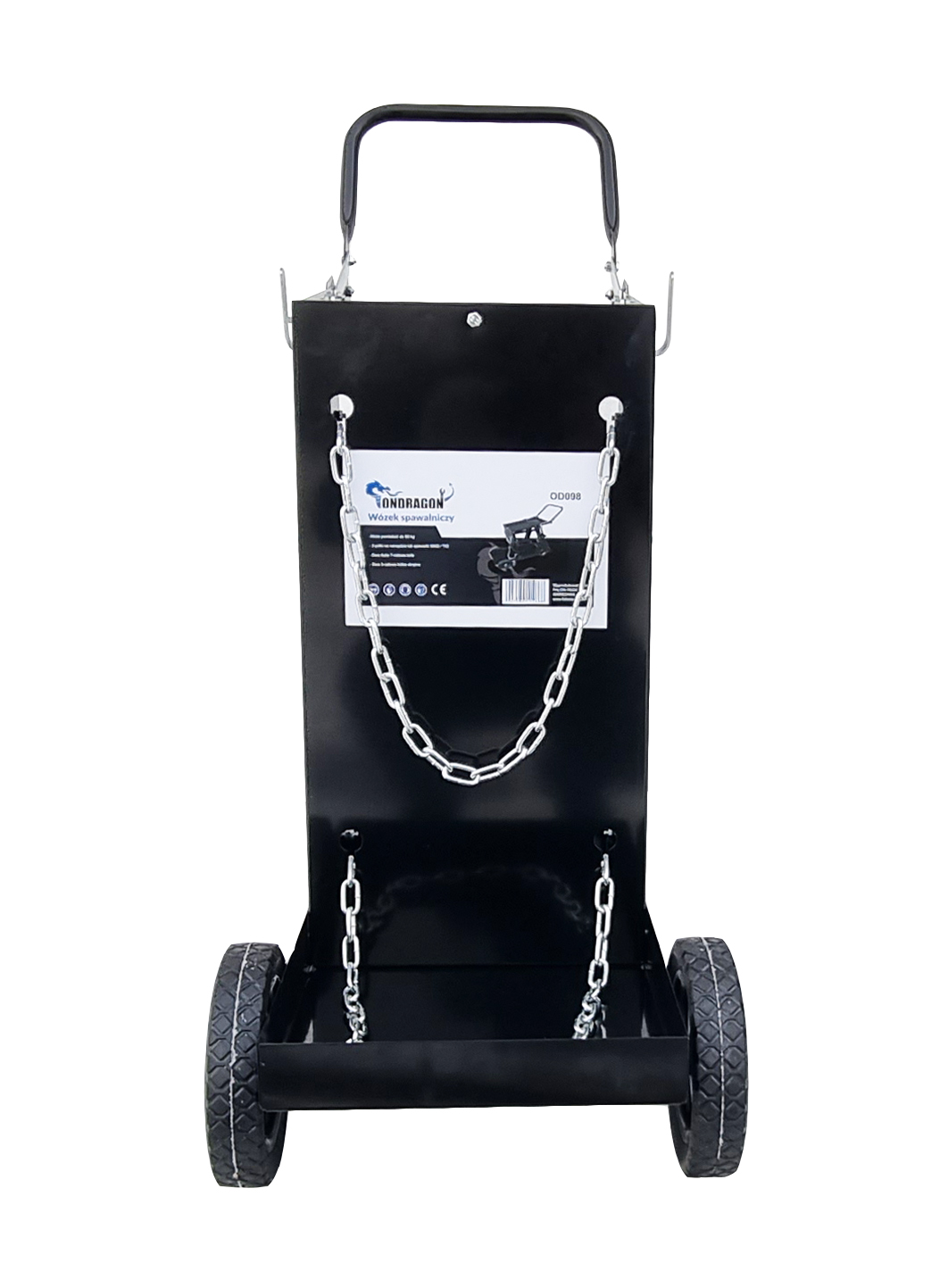 WÓZEK SPAWALNICZY DO SPAWAREK MIG MAG MMA TIG Z PÓŁKĄ NA BUTLE STABILNY
