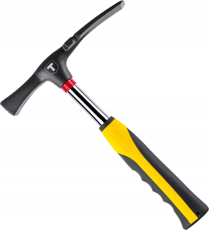 TOPEX Młotek murarski 600g, WĄSKA DŁUGA GŁÓWKA dwumateriałowy uchwyt 02A625
