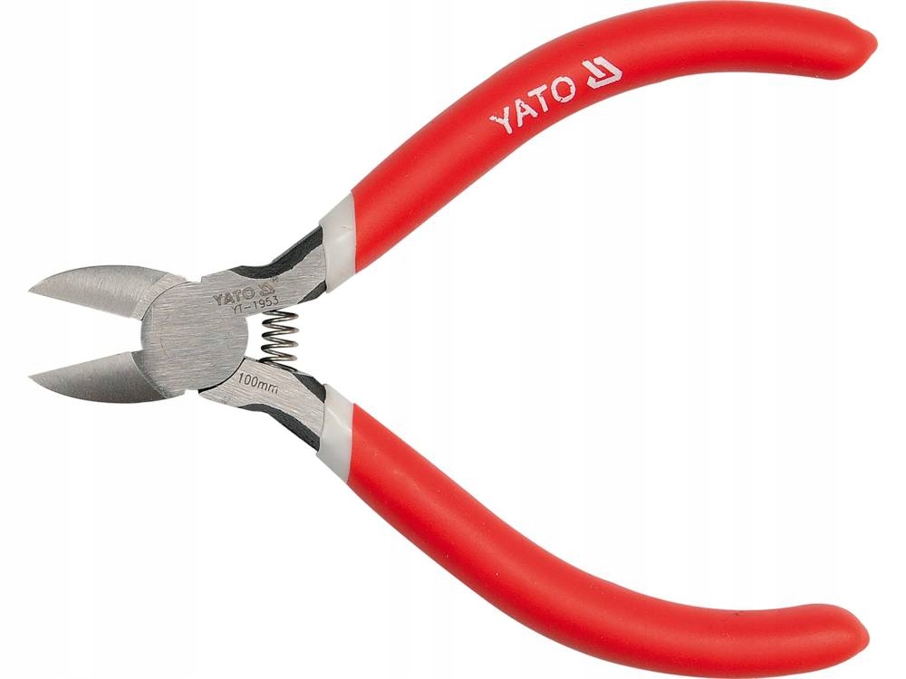 YATO MAŁE OBCINACZKI SZCZYPCE TNĄCE BOCZNE 4 100MM KABLI ELEKTRYKA YT-1953