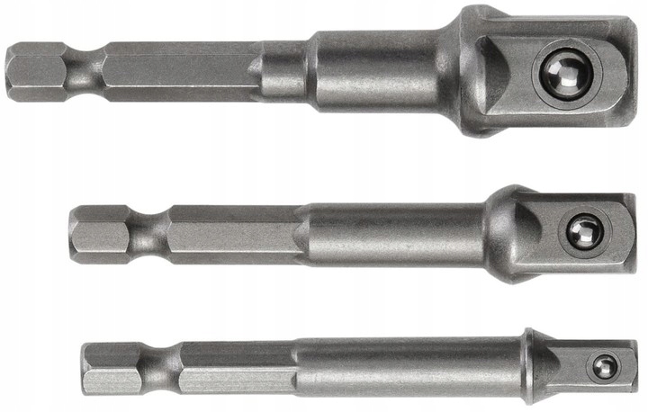 SILVER PRZEDŁUŻKI ADAPTERY BIT 1/4 DO WIERTAREK REDUKCJE 16 SZTUK S11222
