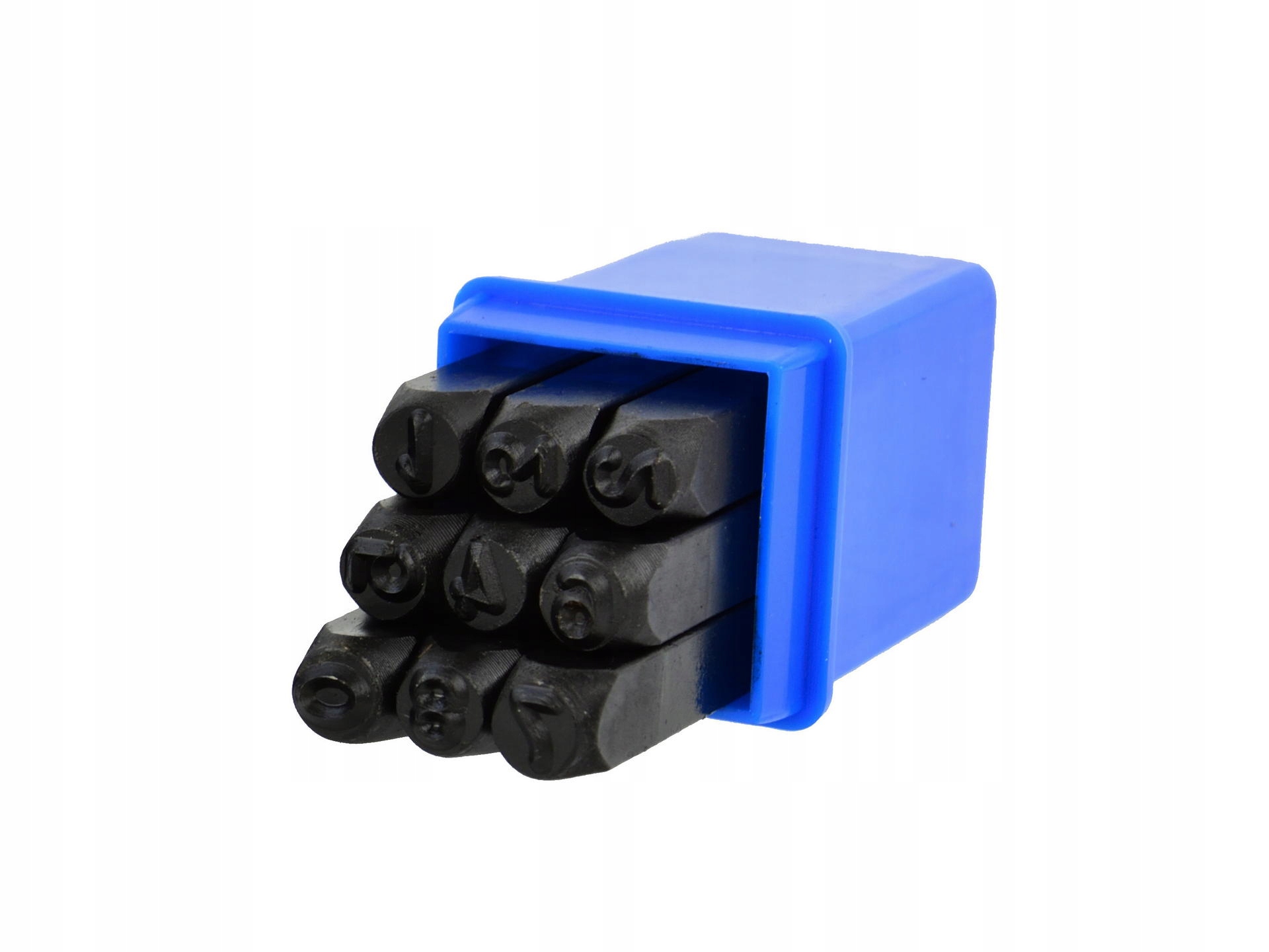 GEKO ZESTAW NUMERATORY CYFRY 6MM/9ELEMENTÓW ZE STALI WĘGLOWEJ ETUI G01810