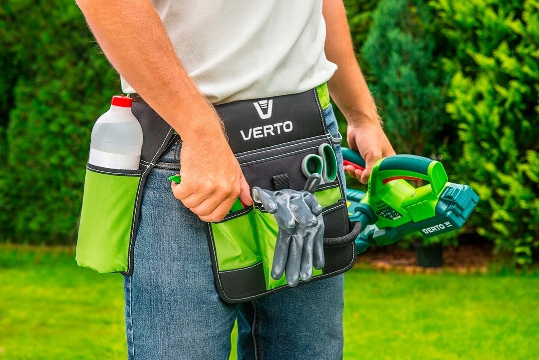 VERTO MOCNY PAS NARZĘDZIOWY OGRODOWY OGRÓD 6 KIESZENI 15G550