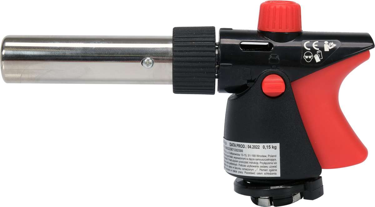 YATO PALNIK GAZOWY LUTLAMPA LUTOWNICA 1300°C LUTOWANIA Z PIEZO 360 YT-36712
