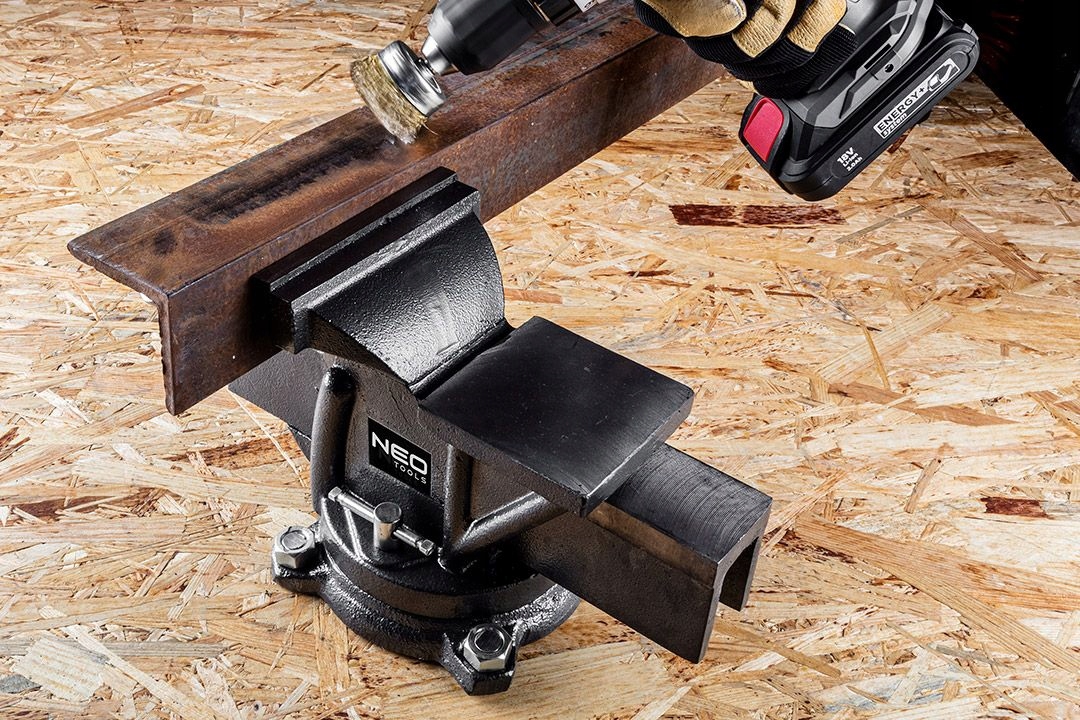 NEO Imadło ślusarskie 150mm OBROTOWE KOWADŁO 14kg