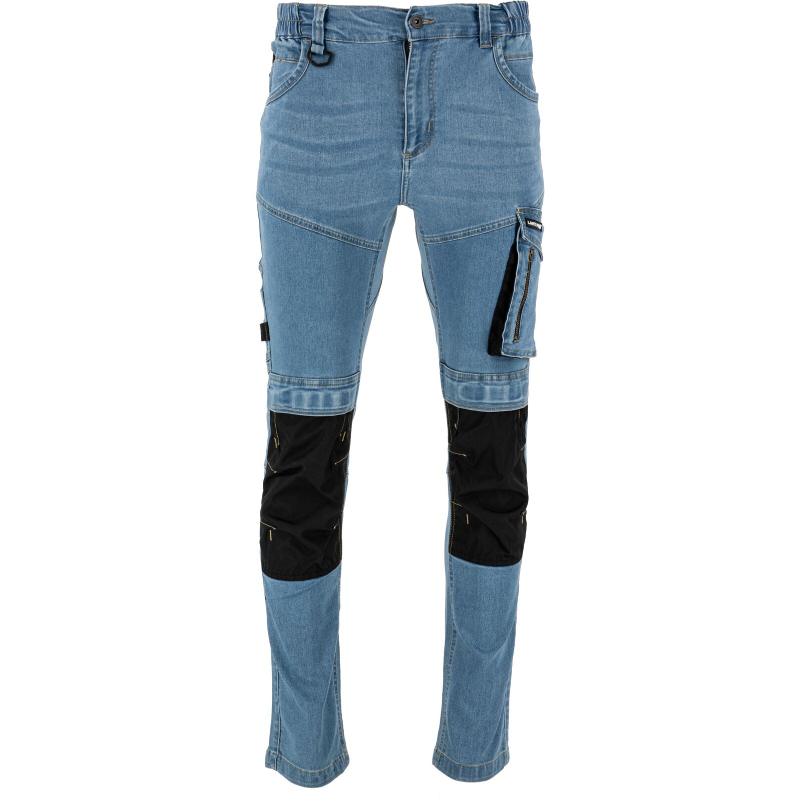 SPODNIE JEANSOWE SLIM FIT ROBOCZE STRETCH WZMOCNIONE LAHTI PRO L40547 r.3XL