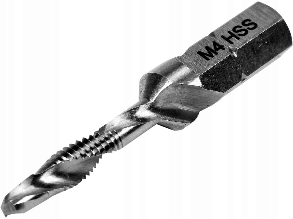 YATO PRECYZYJNE TRWAŁE WIERTŁO-GWINTOWNIK M4 HEX 1/4" 39MM HSS M2 YT-44841