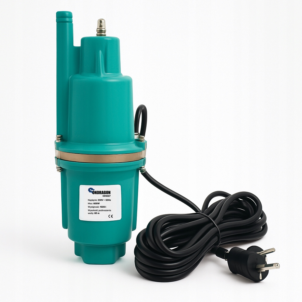 POMPA DO WODY CZYSTEJ ZANURZENIOWA RUSKA GŁĘBINOWA MEMBRANOWA MOCNA 600W