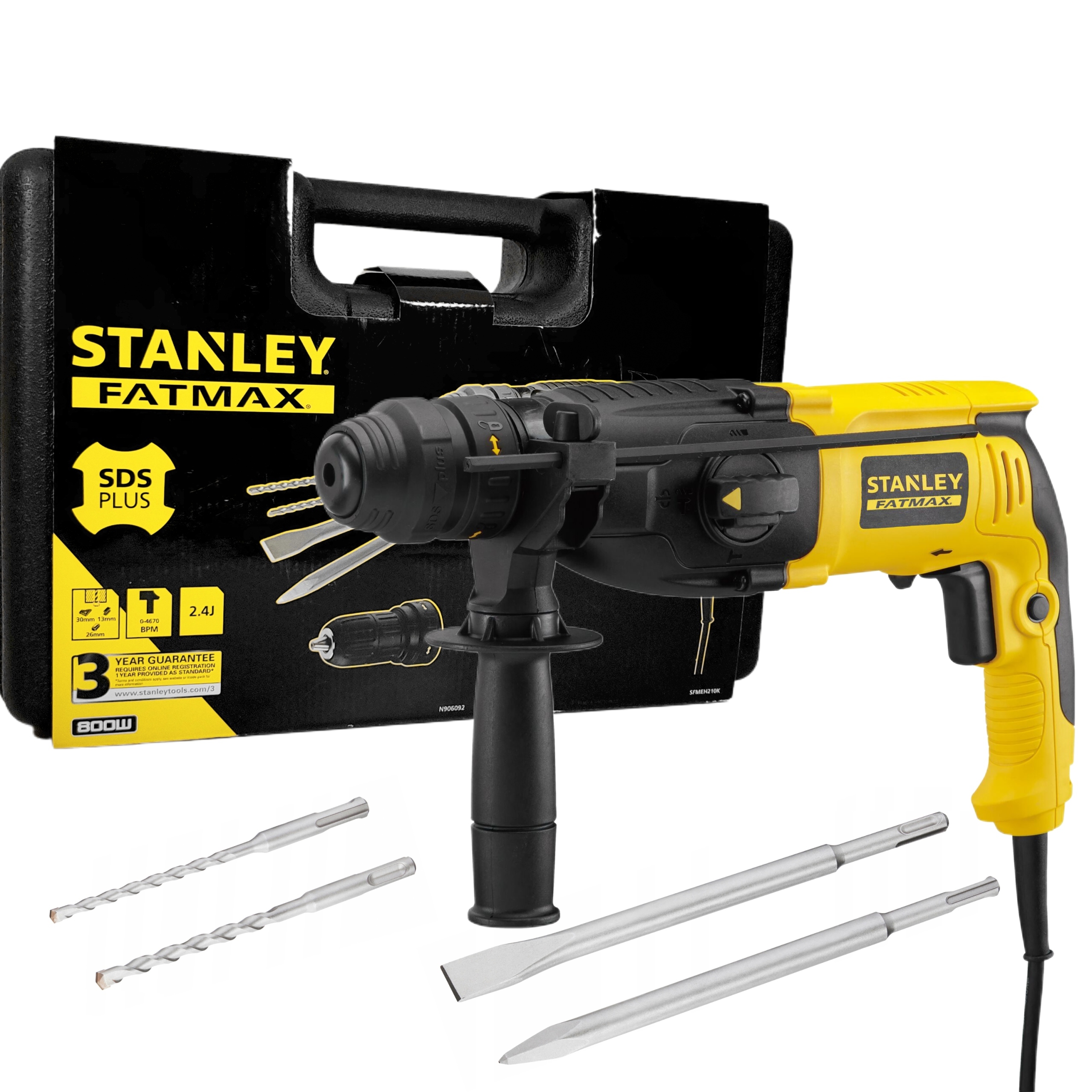 MŁOTOWIERTARKA SDS PLUS 800W STANLEY SFMEH210K
