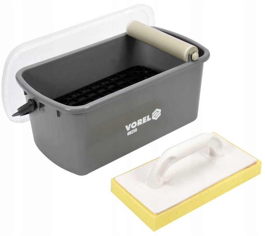 VOREL ZESTAW WIADRO GLAZURNICZE Z ROLKĄ PACKĄ DO FUGOWANIA V00250