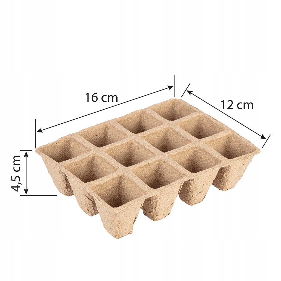 VERTO DONICZKI TORFOWE ROZSADZANIA SADZONEK ROZSADOWE 5 TACEK 60 SZT 15G465