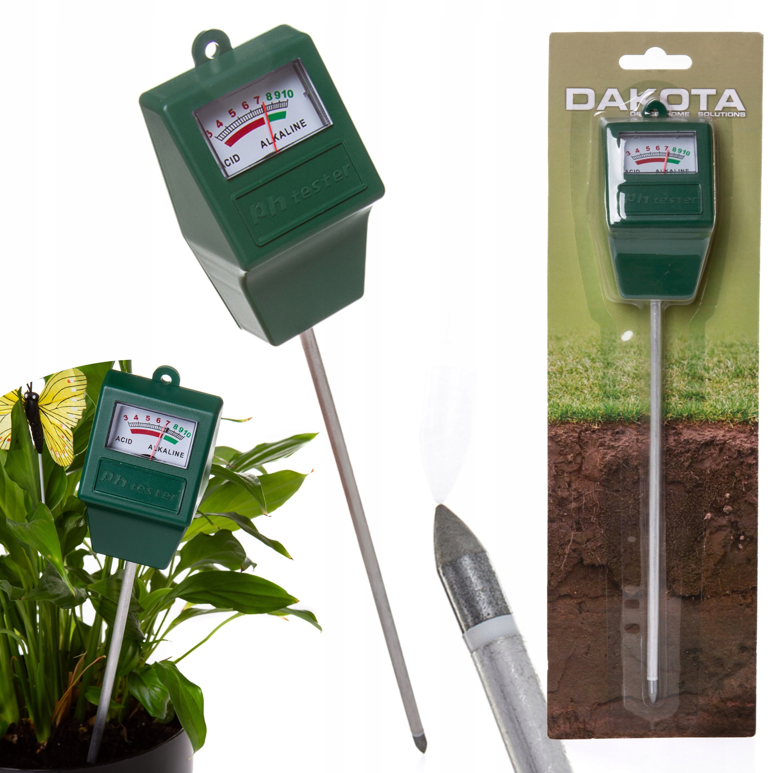 KWASOMIERZ MIERNIK TESTER PH GLEBY GLEBOWY ZIEMI PODŁOŻA 28CM M83268