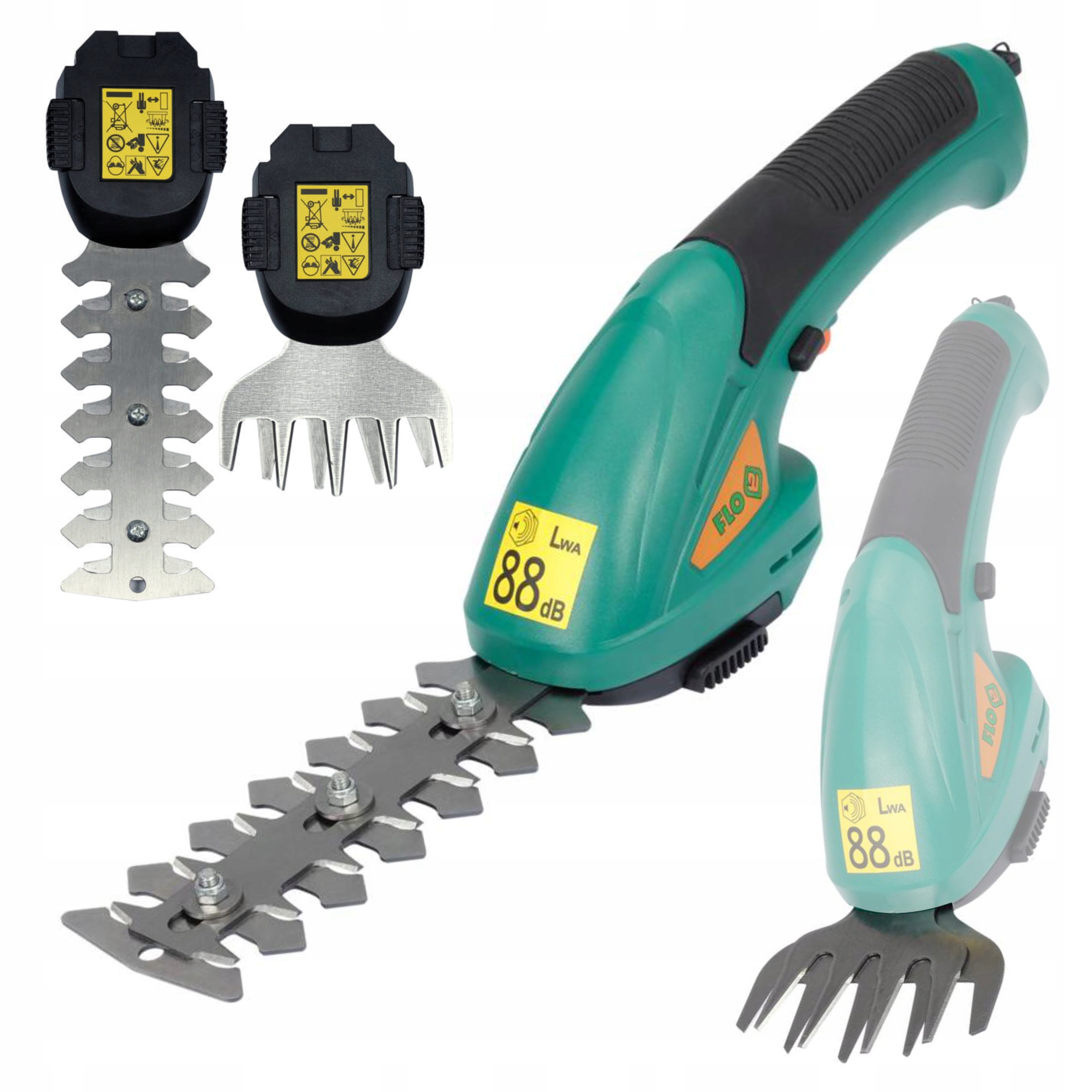 FLO NOŻYCE AKUMULATOROWE KRZEWÓW TRAWY SEKATOR 3.6V + PRZYSTAWKI 79502