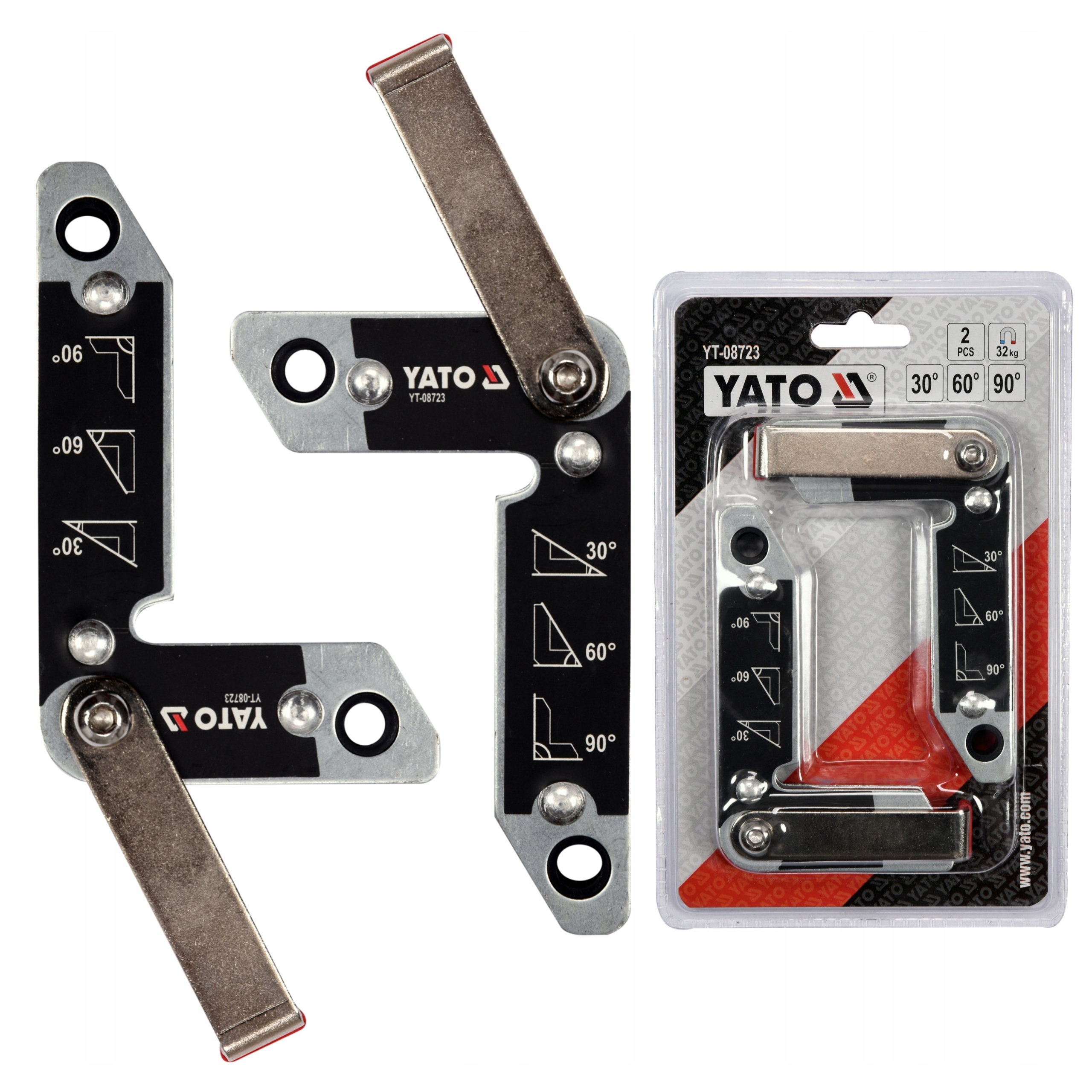 YATO YT-08723 MAGNETYCZNE UCHWYTY SPAWALNICZE 2szt