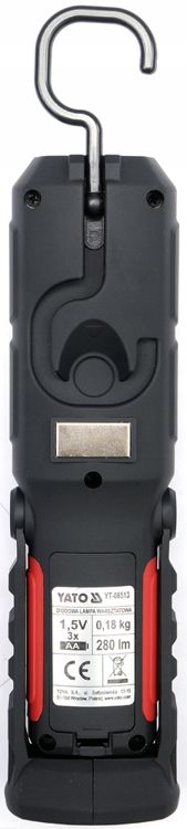 YATO LAMPA LATARKA WARSZTATOWA 2w1 LED MAGNES HACZYK 2 SZTUKI YT-08513