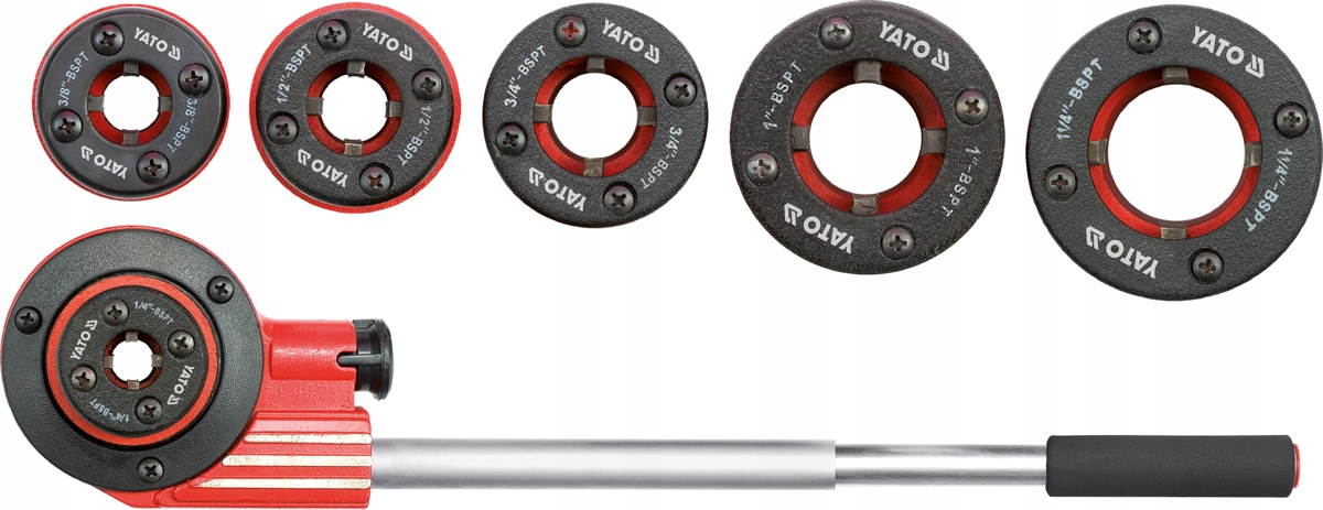 GWINTOWNICA RECZNA DO RUR 8cz 1/4-5/4 YATO YT-2900