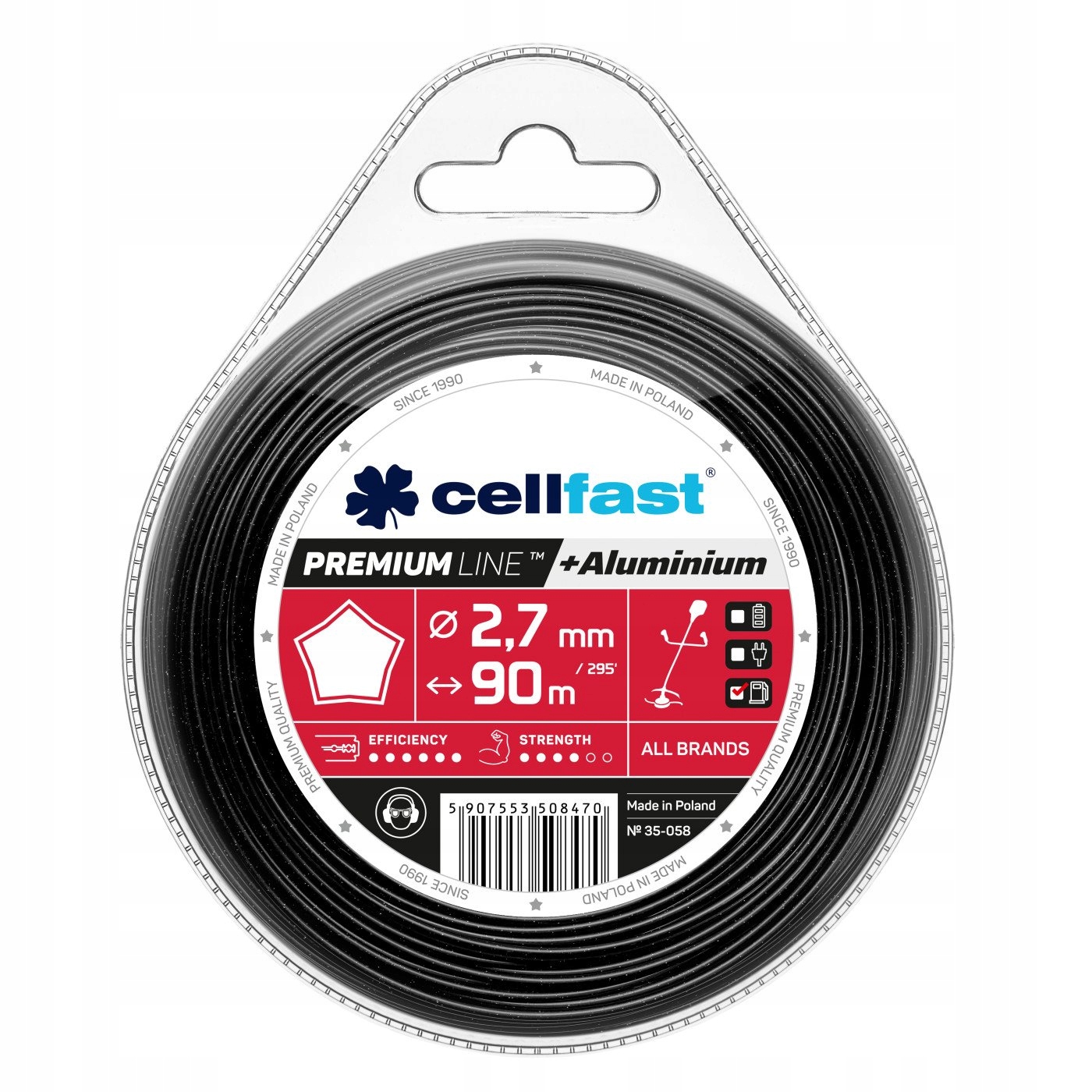 CELLFAST 35-058 ŻYŁKA PREMIUM GWIAZDKA 2,7MM 90M