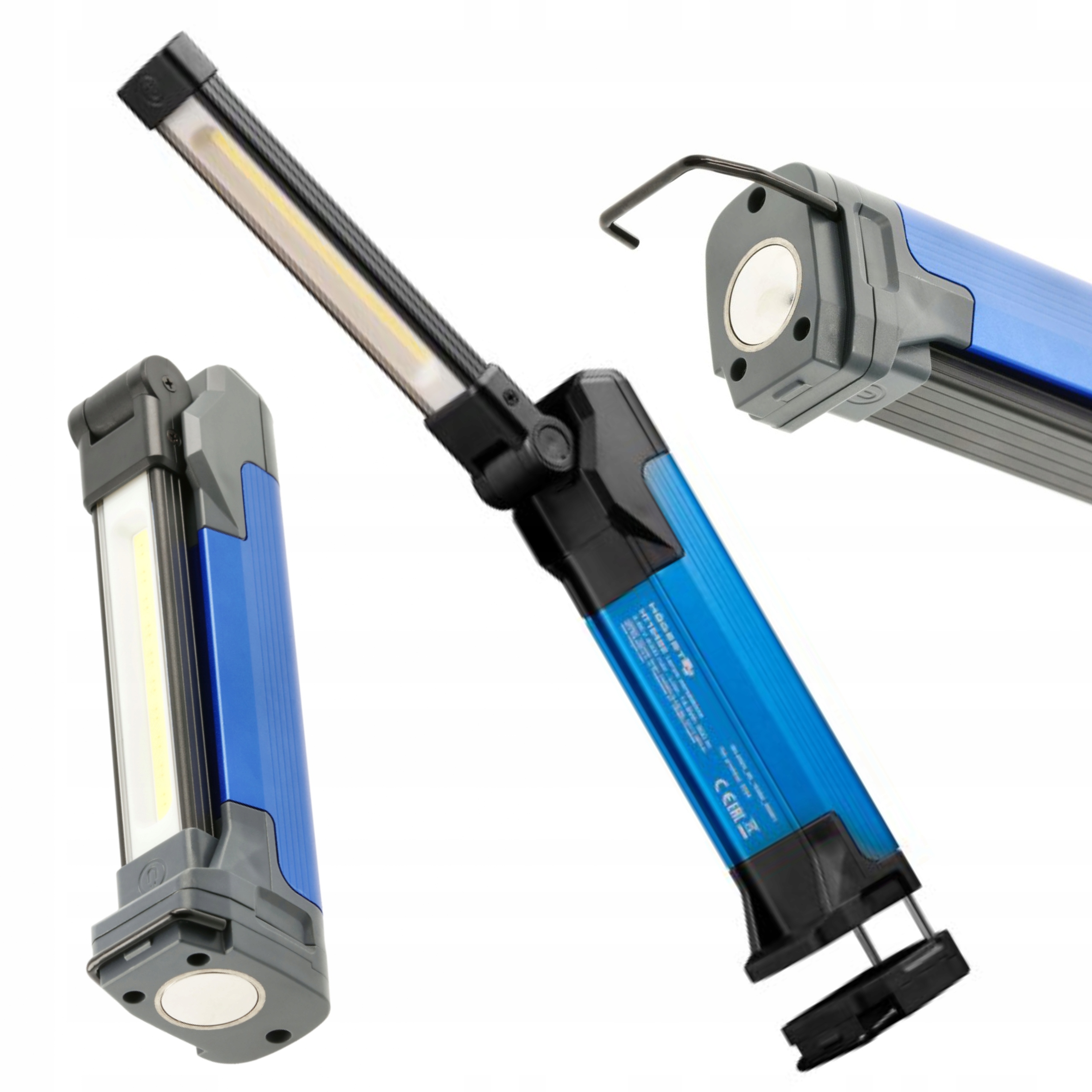 HOGERT LAMPA WARSZTATOWA 800LM OBROTOWA AKUMULATOROWA 3,65V USB-C HT1E482