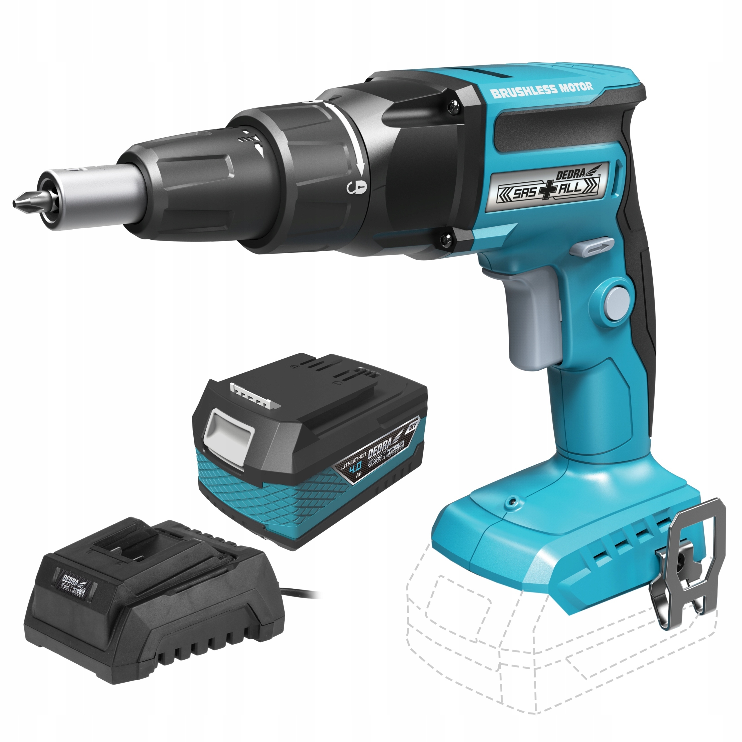 DEDRA WKRĘTARKA AKUMULATOROWA 18V REGIPS + 4Ah