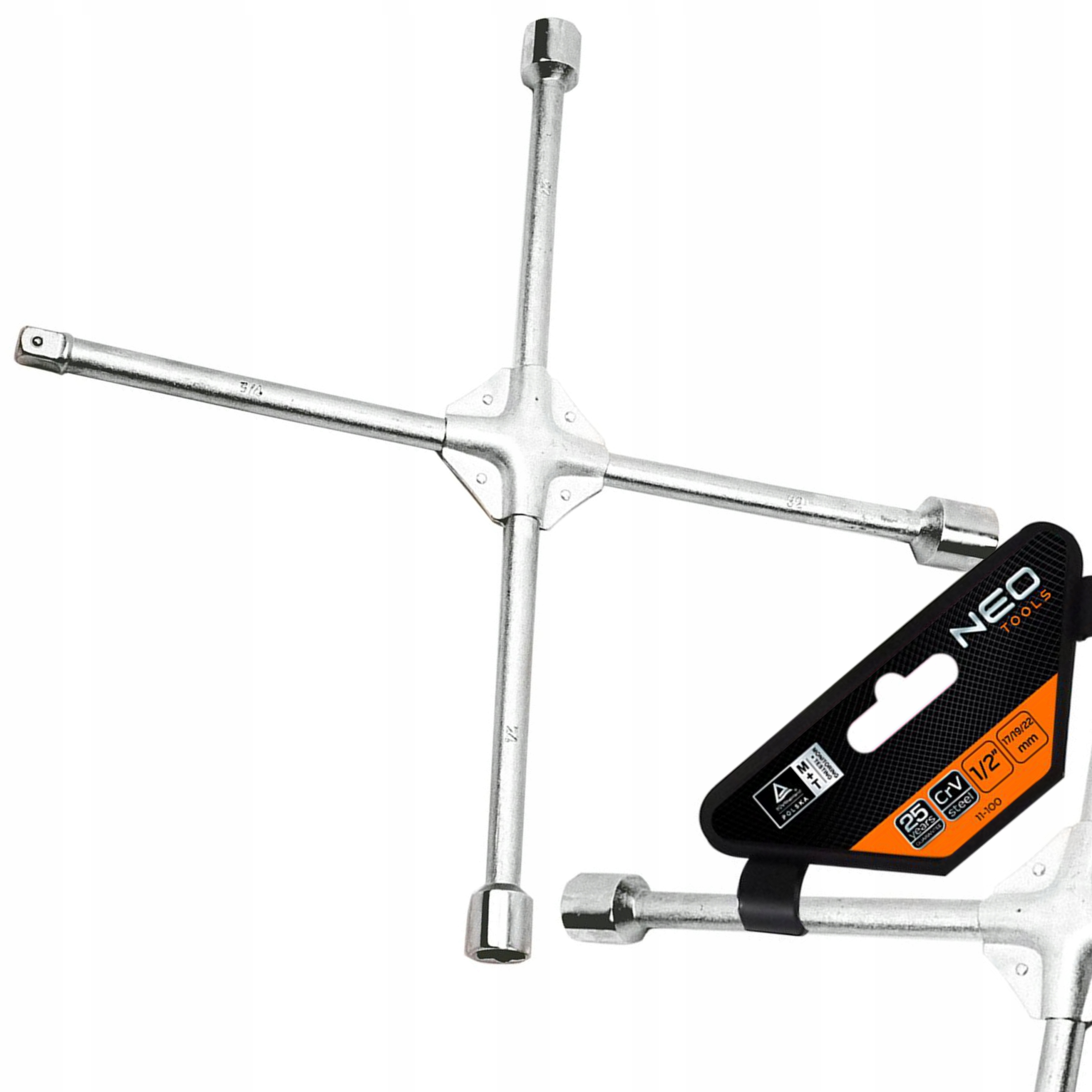 NEO KLUCZ DO KÓŁ krzyż wzmacniany 17x19x22x1/2''mm