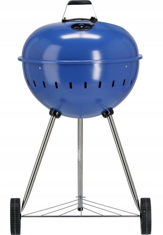 GRILL OGRODOWY WĘGLOWY OKRĄGŁY Z POKRYWĄ RUSZT XXL KÓŁKA POKRYWA 54CM 20302