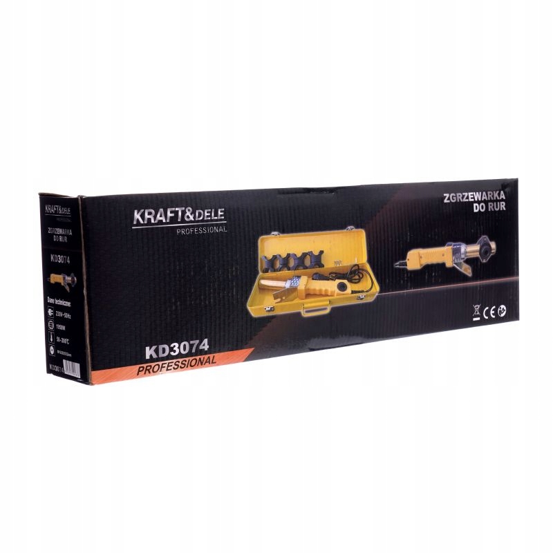 ZGRZEWARKA DO RUR PP PCV 1950W 230V/50Hz WALIZKA + MATRYCE 16-32mm KD3074