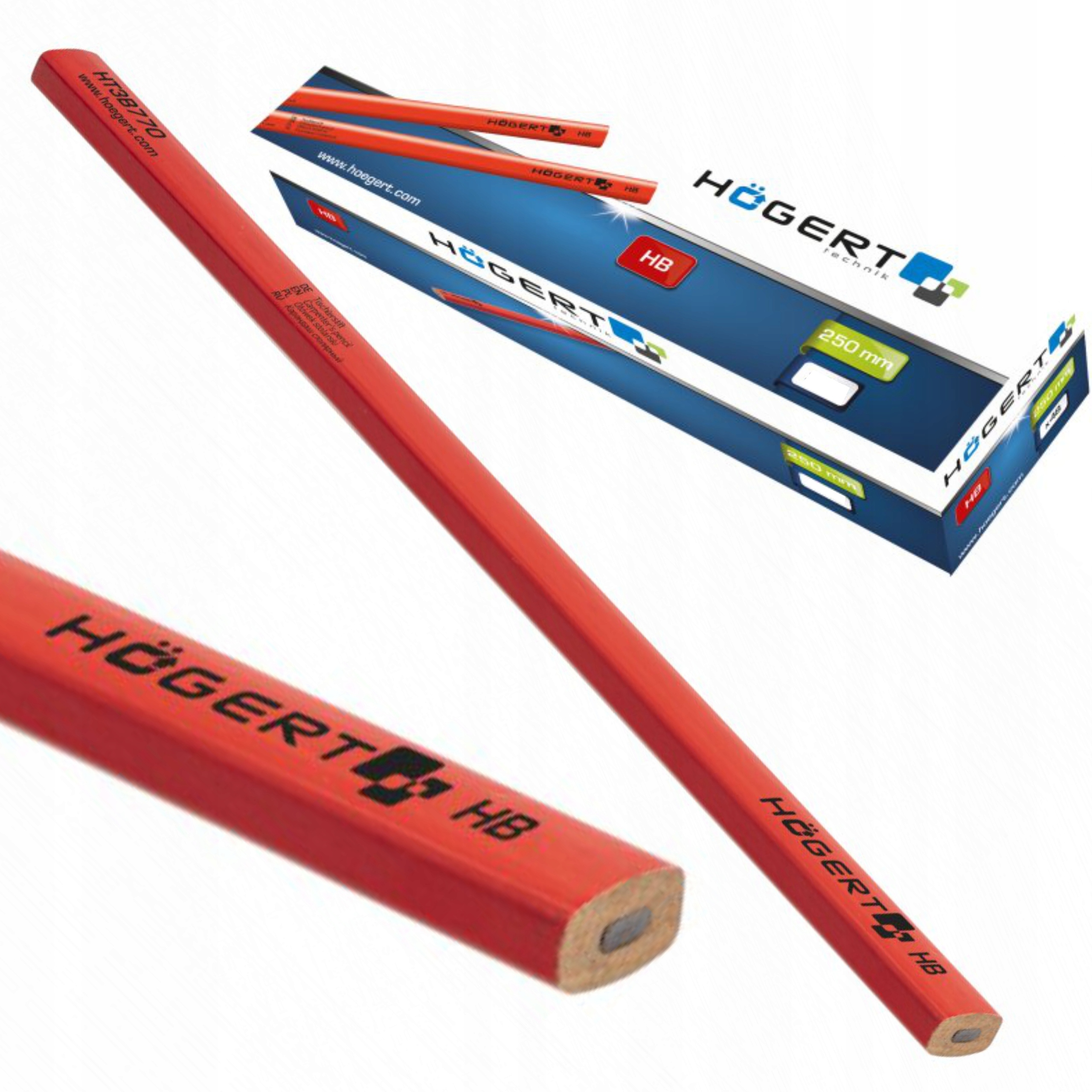 HOGERT OŁÓWEK STOLARSKI HB 250 MM HT3B770
