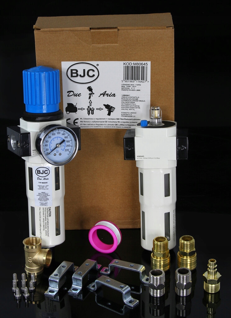 ODWADNIACZ Z REGULATOREM + NAOLEJACZ 1/2" BJC M80645