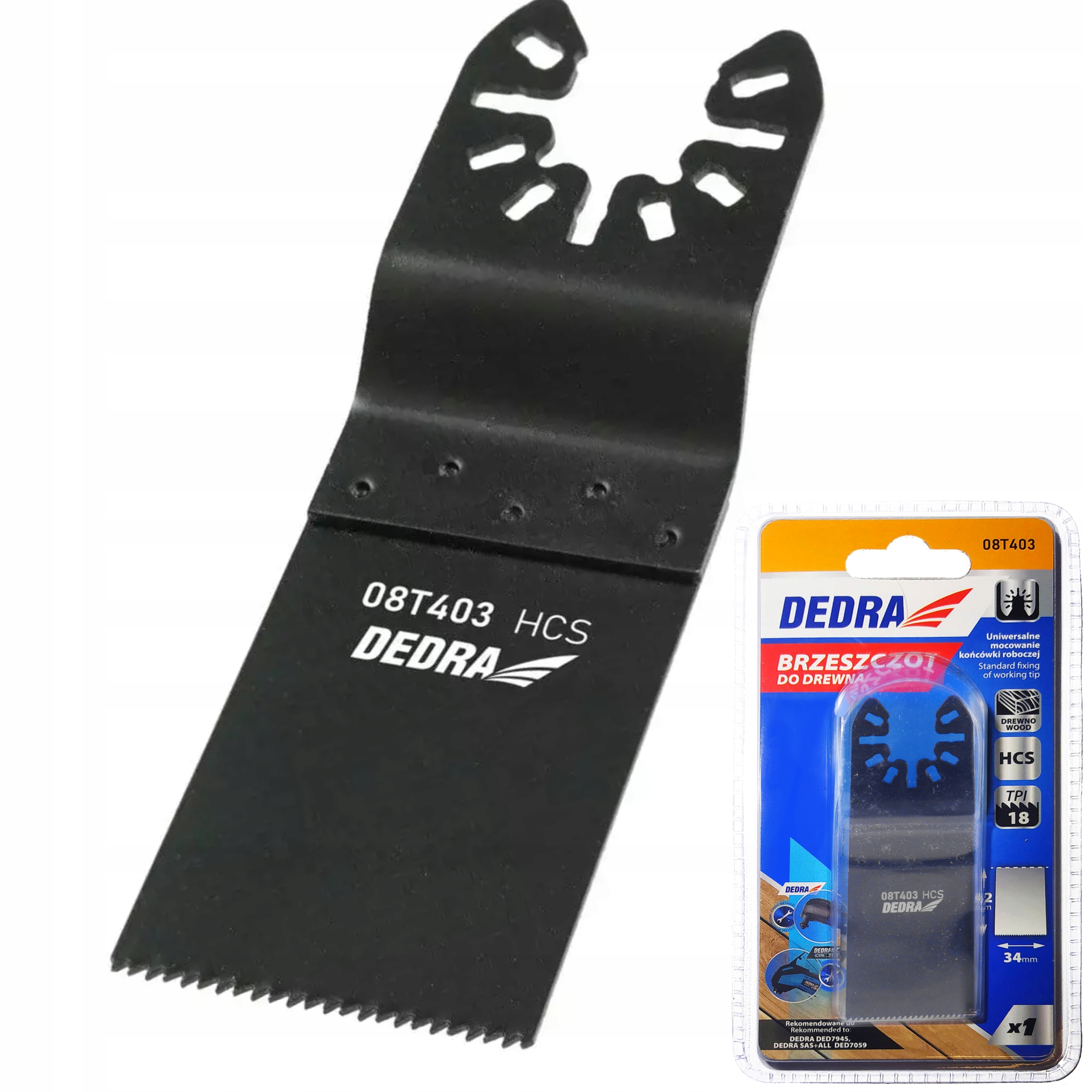 DEDRA BRZESZCZOT DO DREWNA 34X42MM ZĘBY 1.4MM DO MULTINARZĘDZIA 08T403