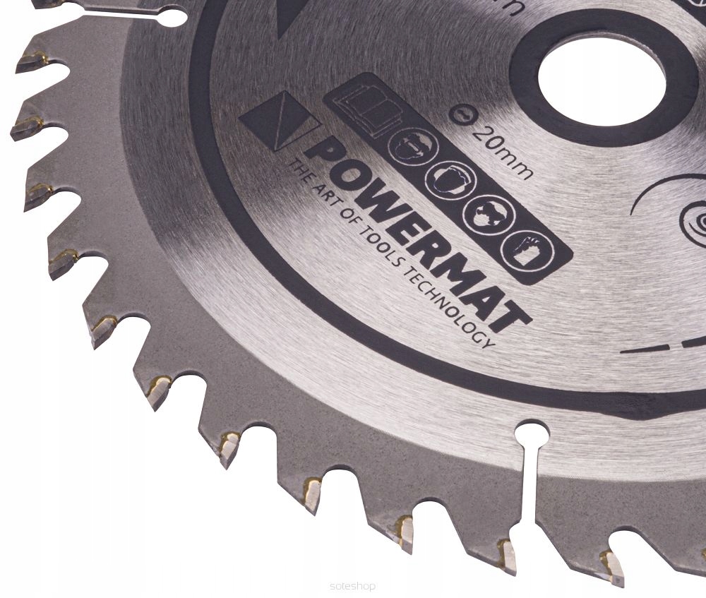 POWERMAT TARCZA WIDIOWA DO DREWNA PIŁY PIŁA EXTREME 185x20 40z
