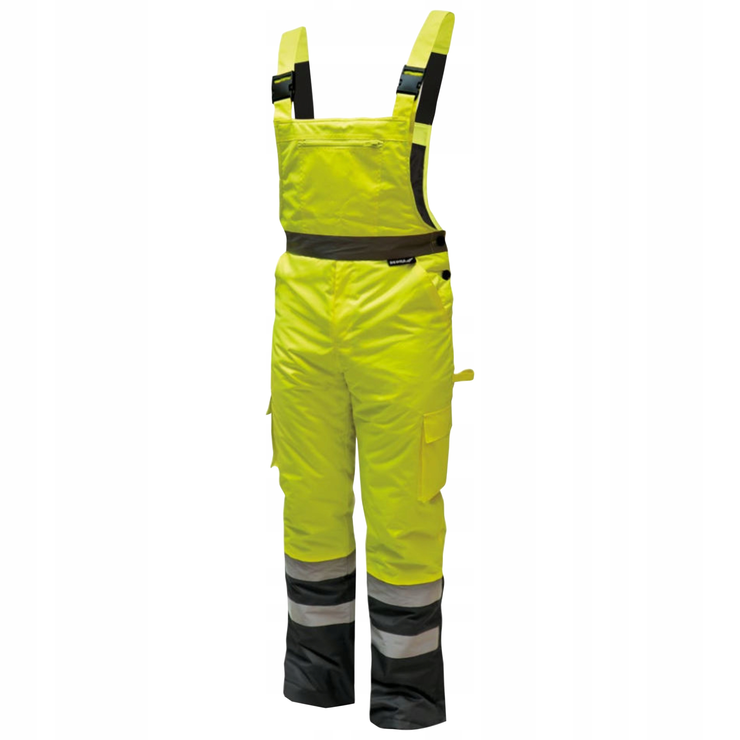 DEDRA SPODNIE ROBOCZE BHP OGRODNICZKI ODBLASKOWE ŻÓŁTE CE BH80SO1 R. XXL/58