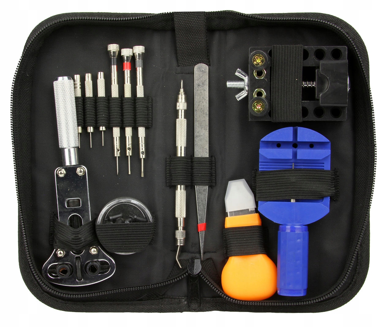 ZESTAW ZEGARMISTRZOWSKI DO NAPRAWY ZEGARKÓW + ETUI M57468