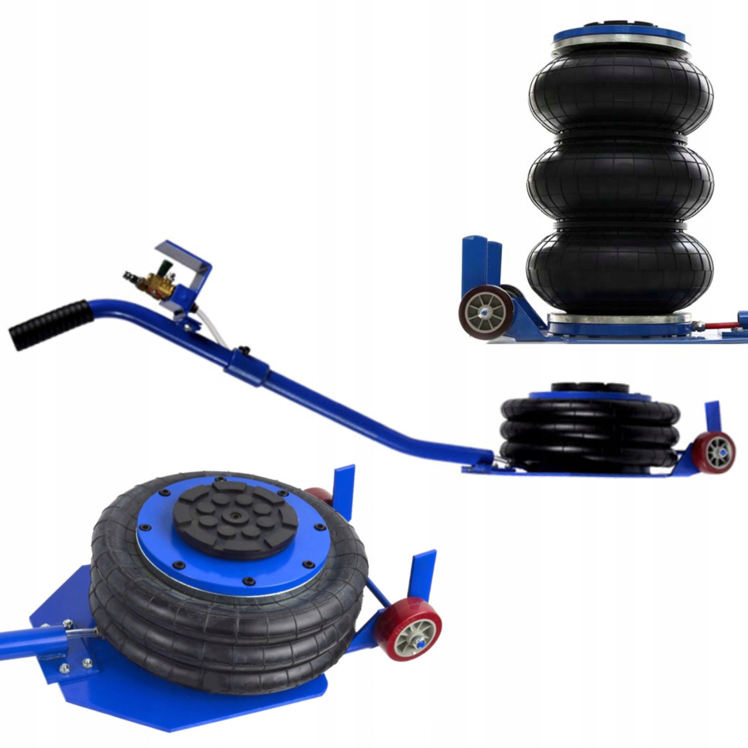 PODNOŚNIK PNEUMATYCZNY 3-PODUSZKOWY BAŁWANEK 6T GUMOWA PODKŁADKA 6000KG