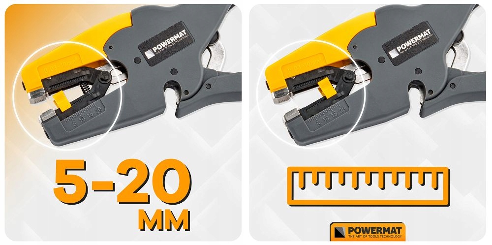 ŚCIĄGACZ DO IZOLACJI KABLI PRZEWODÓW AUTOMATYCZNE SZCZYPCE 0,03-10 MM2 2w1