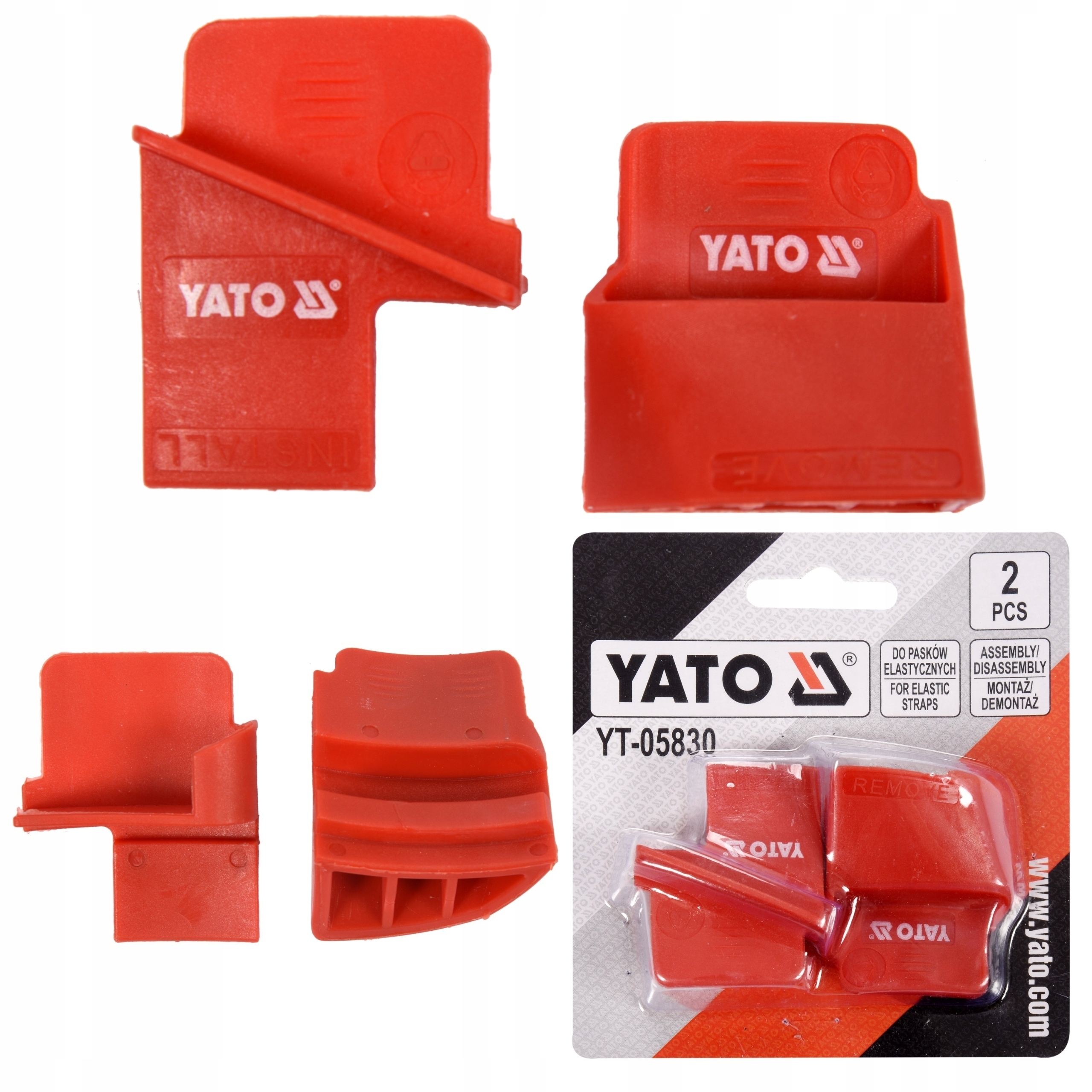 YATO ZESTAW DO OBSŁUGI PASKÓW ELASTYCZNYCH WIELOROWKOWYCH 2 SZTUKI YT-05830