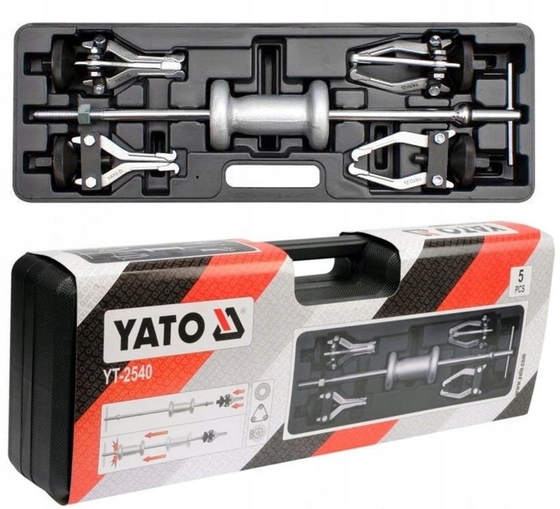 YATO ŚCIĄGACZ BEZWŁADNOŚCIOWY DO ŁOŻYSK PIAST 5 ELEMENTÓW YT-2540